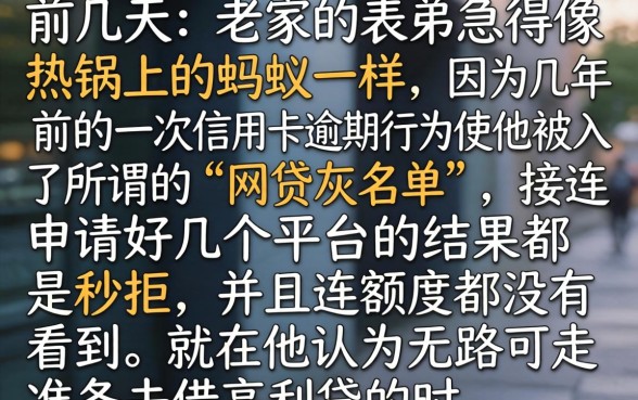 网贷灰名单贷款口子，概览五个网贷黑户必过软件