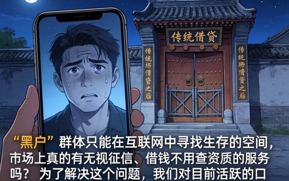 借钱不查资质的软件，鼎力推荐5个网贷黑户必过软件