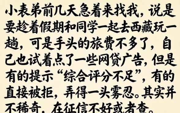 18岁能借什么网贷呢，整合5个征信花了能网贷的口子