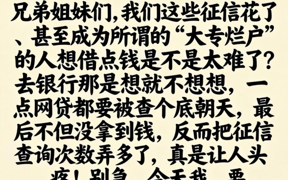 大专烂户贷款口子，概览五个可以不看征信就能下款的app