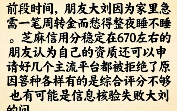 芝麻信用670款，鼎力推荐五个贷款通过高的app