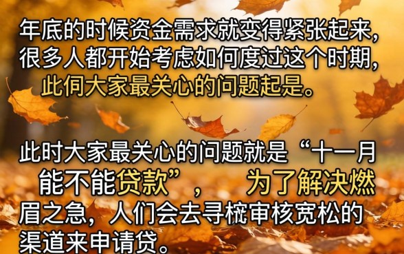 11月份 贷款容易吗，倾情分享五个不看征信的借钱app