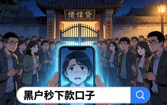 黑户秒下款的口子，筛选5个门槛低易下款软件