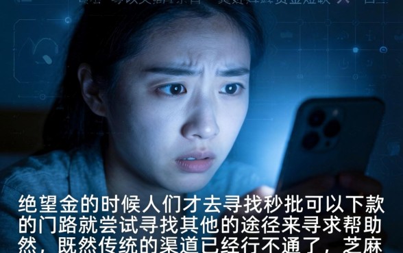 秒批能下款的口子，条列5个芝麻分负面借款的平台