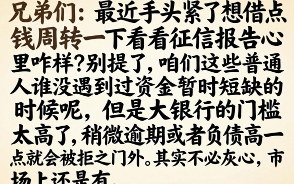 那个小贷容易下款，归集5个征信不好负债高的软件