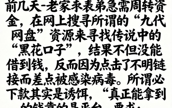 黑花口子九代网盘，细致阐述五个无视综合评分不足必下款口子