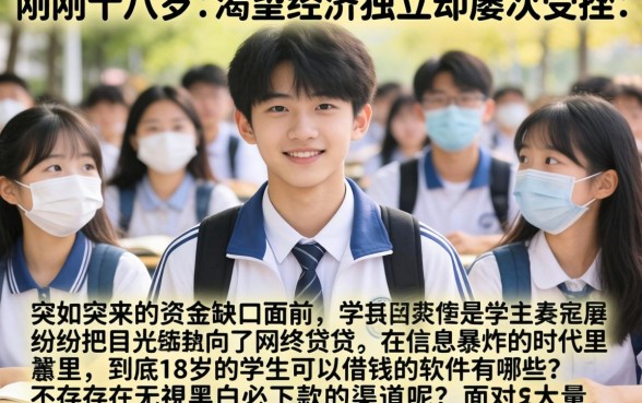 18岁学生能借钱的软件有哪些，鼎力推荐五个无视黑白必下款的网贷平台