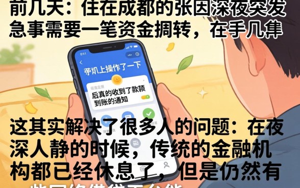 夜里也能秒下的小贷，胪列5个手机上可以借钱的app