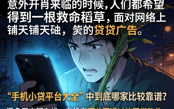 手机小贷平台大全，汇总5个能百分百通过的网贷软件