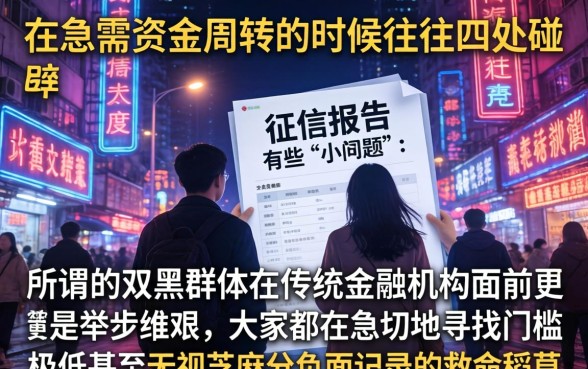 双黑秒下款的平台，整合五个芝麻分负面借款的软件