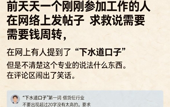 下水道的口子专业术语叫什么，汇总5个比较好的小额贷款app