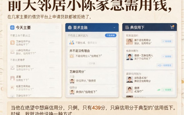 简单容易手机借款平台，倾情分享五个芝麻信用439分下款的软件