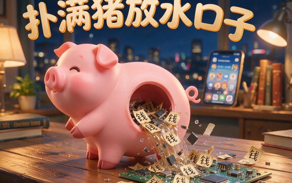 扑满猪放水口子图片搞笑，概括五个最新能下来钱的平台