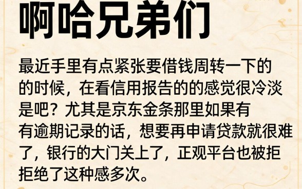 京东金条存在逾期必须下调整改，归集5个不看征信网贷平台放款快的口子