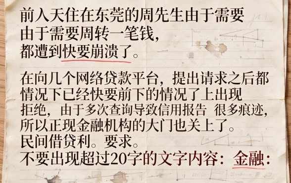 征信花了借不到款怎么办，整理五个高炮无视逾期能下的口子