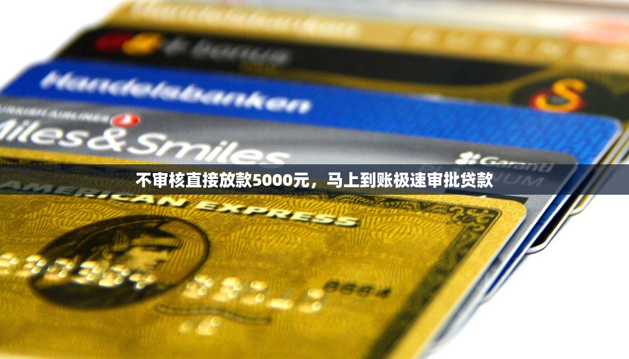 不审核直接放款5000元，马上到账极速审批贷款