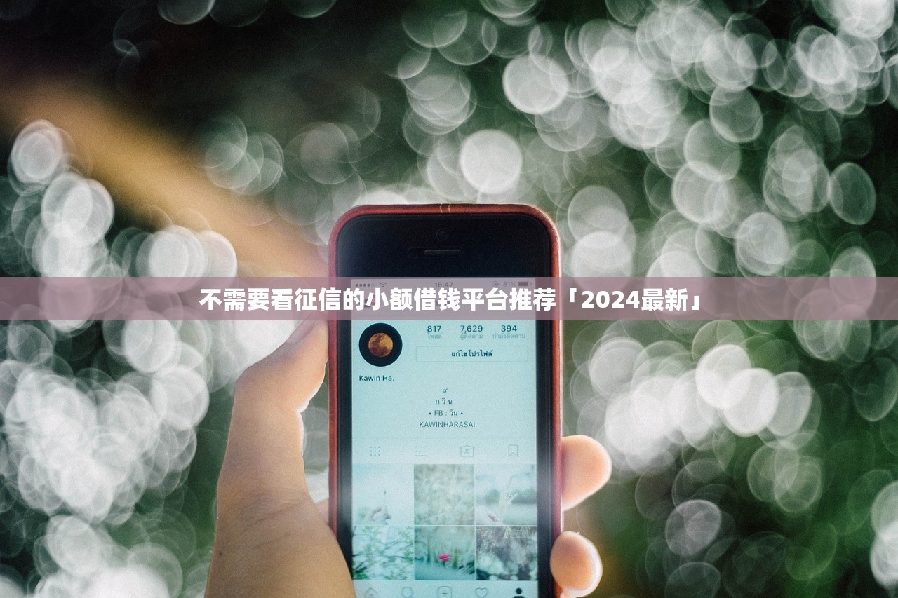 不需要看征信的小额借钱平台推荐「2024最新」