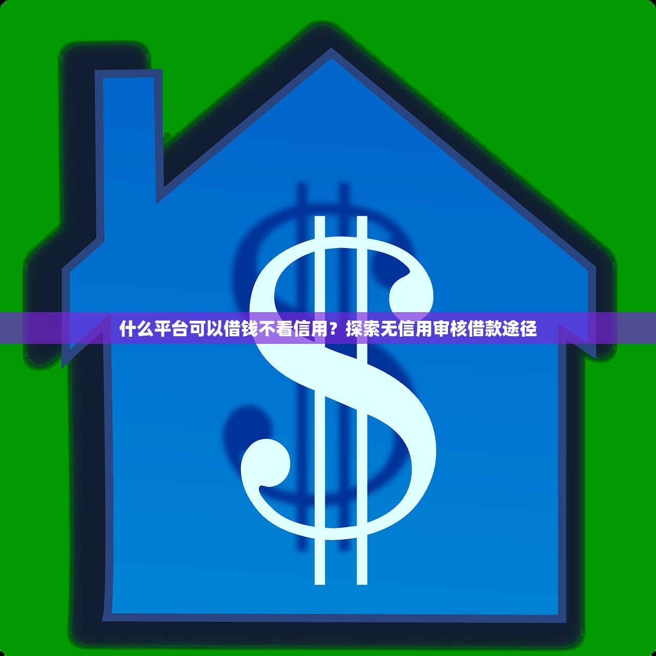 什么平台可以借钱不看信用？探索无信用审核借款途径