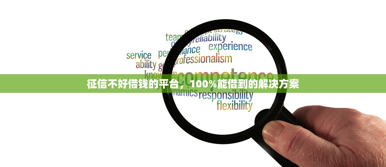 征信不好借钱的平台，100%能借到的解决方案