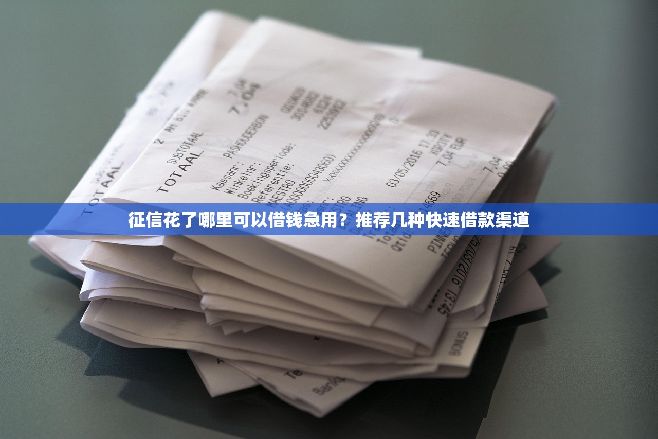 征信花了哪里可以借钱急用?推荐几种快速借款渠道 征信花了哪里可以借钱急用?推荐几种快速借款渠道