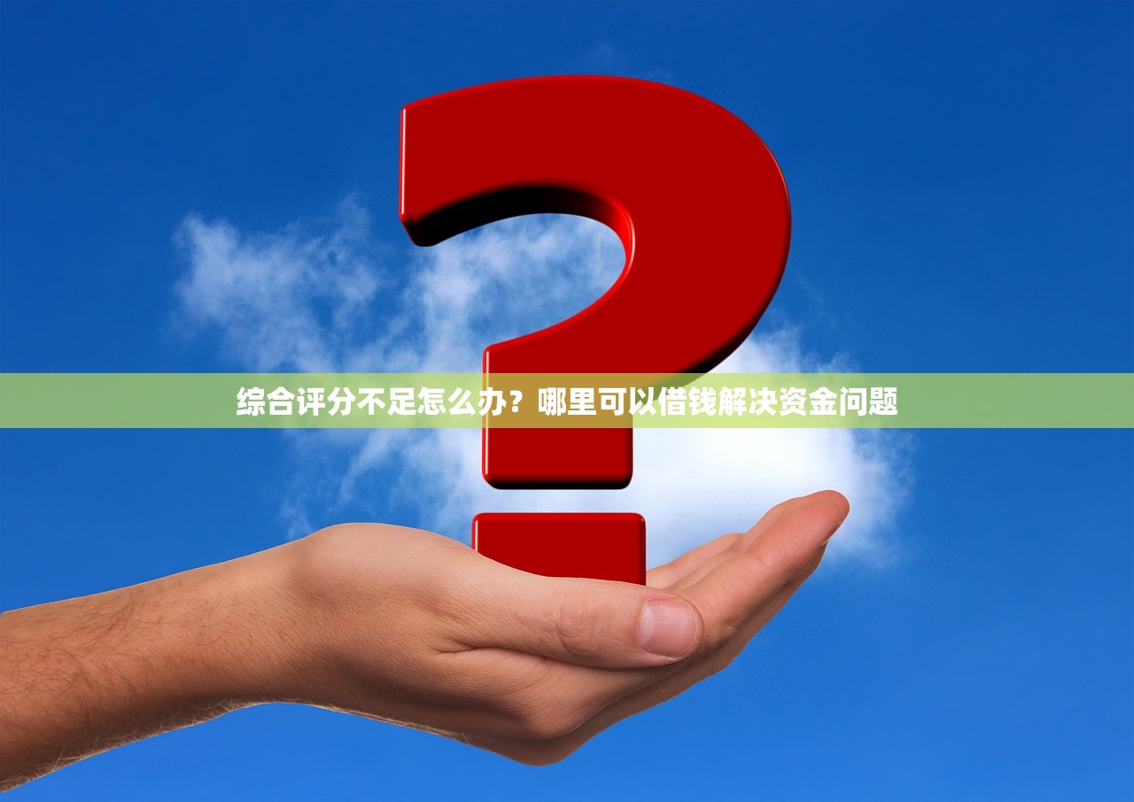 综合评分不足怎么办？哪里可以借钱解决资金问题