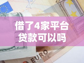 借了4家平台贷款可以吗？风险、影响及应对策略解析