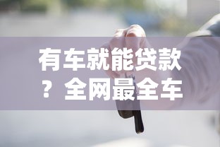 有车就能贷款？全网最全车贷网贷平台申请攻略