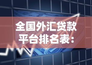 全国外汇贷款平台排名表：正规机构推荐与避坑指南