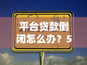 平台贷款倒闭怎么办？5个关键步骤助你挽回损失