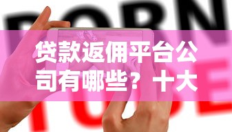 贷款返佣平台公司有哪些？十大正规平台推荐及选择指南