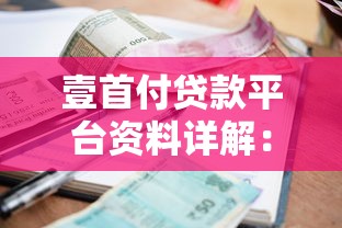 壹首付贷款平台资料详解：申请流程、利率及常见问题