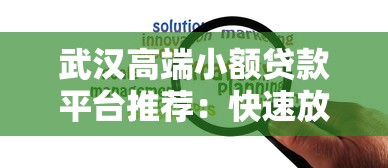 武汉高端小额贷款平台推荐：快速放款与低息方案解析