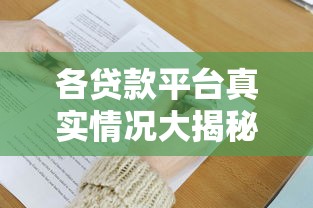 各贷款平台真实情况大揭秘：避坑指南与选择技巧