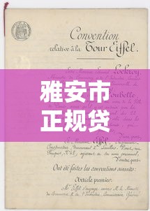 雅安市正规贷款平台公司推荐及申请指南