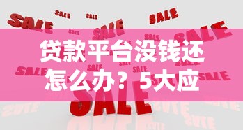 贷款平台没钱还怎么办？5大应对策略帮你解决难题
