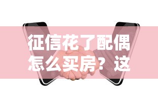 征信花了配偶怎么买房？这4个方法或许能帮到你