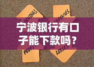宁波银行有口子能下款吗？靠谱吗？实测后我发现…