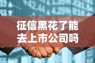 征信黑花了能去上市公司吗？这几个方法或许能帮到你