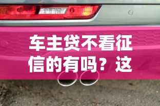 车主贷不看征信的有吗？这几家平台或许能解燃眉之急