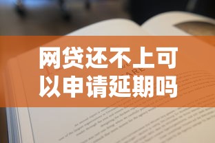网贷还不上可以申请延期吗？必看申请攻略与平台推荐