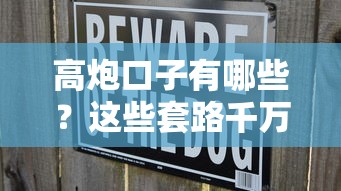 高炮口子有哪些？这些套路千万要当心