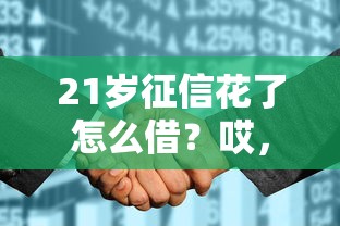 21岁征信花了怎么借？哎，这4个办法能救急