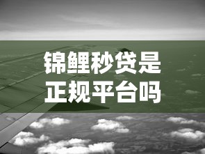 锦鲤秒贷是正规平台吗？答案可能和你想的不一样