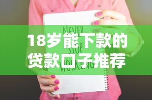 18岁能下款的贷款口子推荐｜学生党实测通过率高的平台