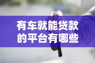 有车就能贷款的平台有哪些？盘点5家正规渠道