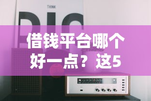 借钱平台哪个好一点？这5家正规渠道真实测评
