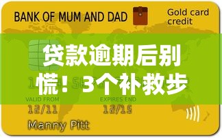 贷款逾期后别慌！3个补救步骤教你保住征信记录