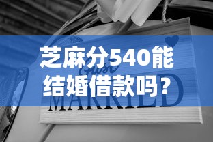 芝麻分540能结婚借款吗？这5个平台通过率高、放款快！