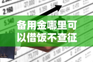 备用金哪里可以借饭不查征信？这几招或许能帮到你