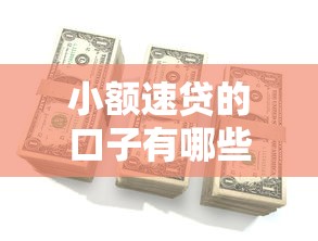 小额速贷的口子有哪些？这8个平台审核快、利率低